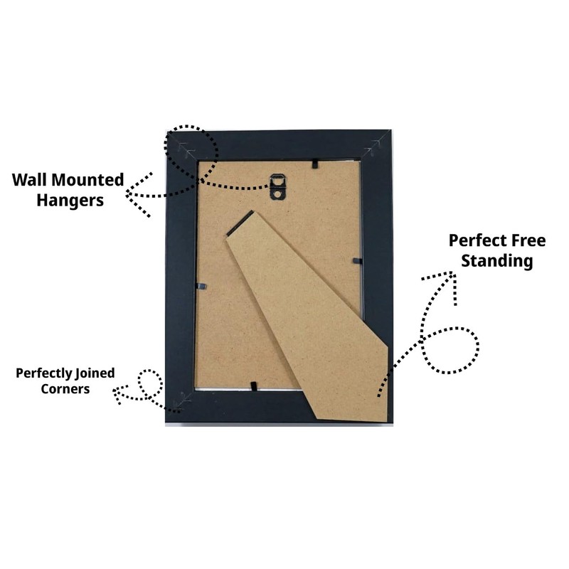 ASA A5 Picture Frame with Safety Glass | Modern Wooden