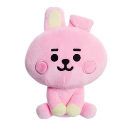 AURORA, 61366, BT21 Merchandise, Baby Cooky Sitting Doll 8 Inches, Soft Toy, Pink