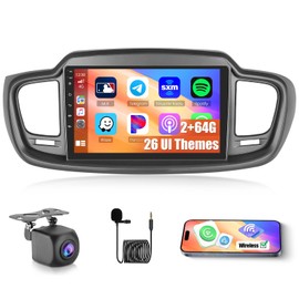 Hikity for Kia Sorento MK3 2015 2016 2017 2018 2019 2020 Android Car Stereo Radio Wireless Carplay Android Auto, 2+64G 10.1 Inch Touchscreen Radio WiFi GPS Navigation Bluetooth FM RDS EQ Mirror Link