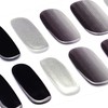 DANNI & TONI Semi Cured Gel Nail Strips Black Silver