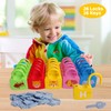 Dinhon Color Alphabet Learning Lock Toys Educational Letter Combination-with 26