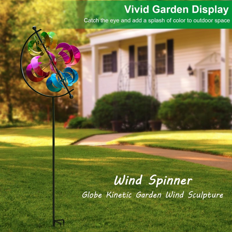Wind Spinner for Garden and Yard - Large Metal Kinetic