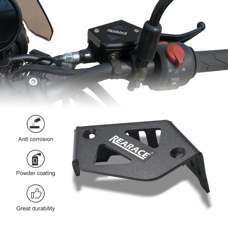 REARACE Front Brake Fluid Reservoir Guard Compatible with Royal Enfield