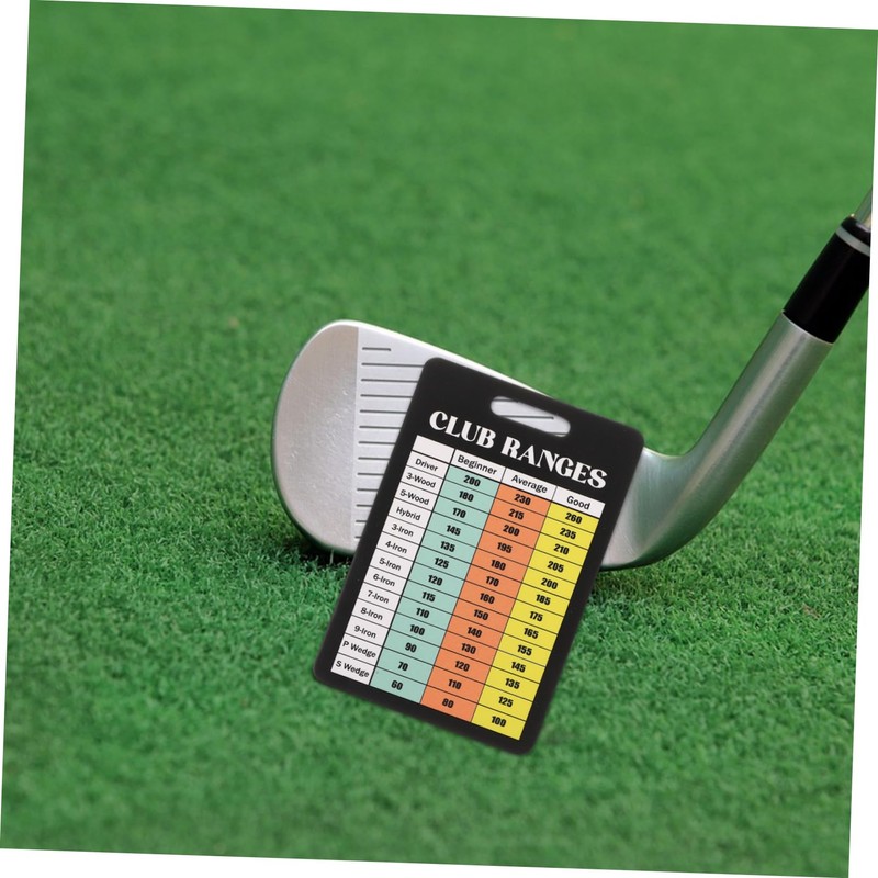 Outanaya 10pcs Golf Scorecards Golf Distance Reference Cards for Accurate