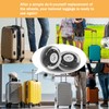 Luggage Suitcase Replacement Wheels 1.77" Diameter 4 Pcs 0.71" Thickness