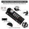 Combination Locking Bolt, ProChosen 4 Digit Sliding Lockable Padbolt Heavy
