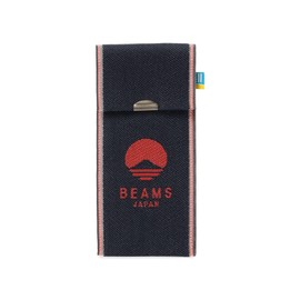 Beams Japan Stationery Takada Textile x BEAMS Japan Bespoke Tatami Multi Case Denim, red