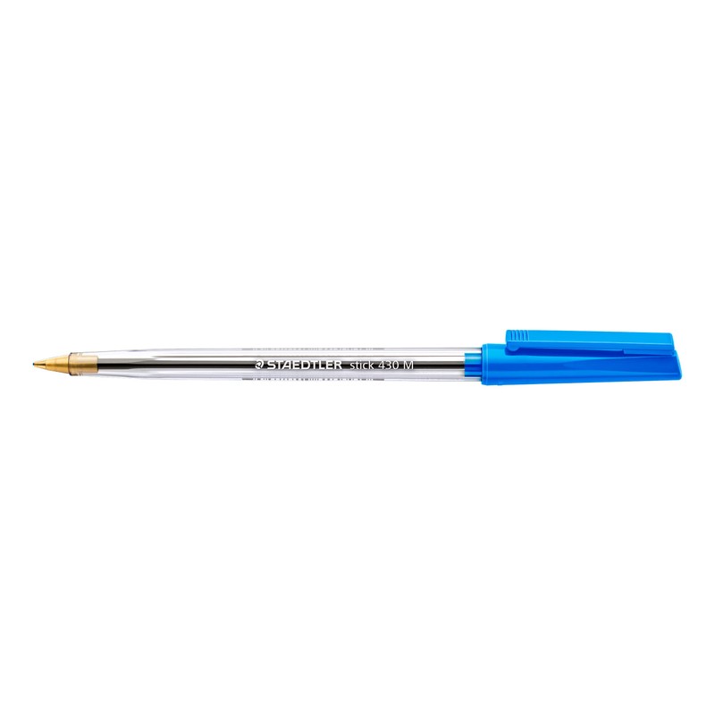 Staedtler Stick 430 M-3 Ballpoint Pen Medium - Blue (Box