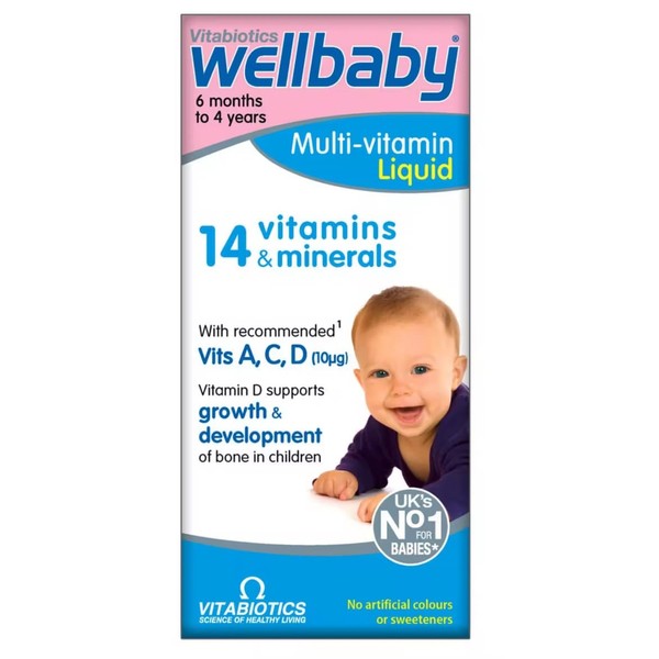 4 Bottle Multipack Vitabiotics Wellbaby Multivitamins