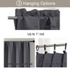Gwine 24 Inch Long Tier Curtains for Small Window, Short