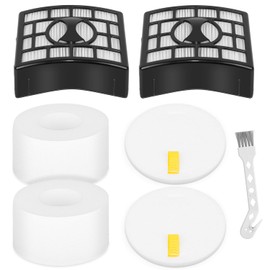 Sansoak NZ801UKT Filters for Shark Powered Lift Away Duoclean Upright Vacuum NZ801UK, AZ910UK, AZ910UKT, NV620UKT, NV680, NV681, NV800, NV801, AX910, 2 HEPA Filters +2 Felt & Foam Filters