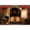 GKLEASG 10x8ft Western Saloon Backdrop, Cowboy Wild West Wood Barn