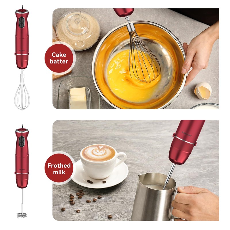 Immersion Blender 5 in 1 Hand Blender, Abuler 1000W Hand