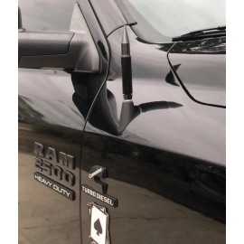True Spike Thick Gunmetal Antenna For Dodge Ram All Years an Models 7 Inch Short