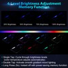 Center Console Armrest Organizer with Upgraded 7-Color Mood Lighting Center