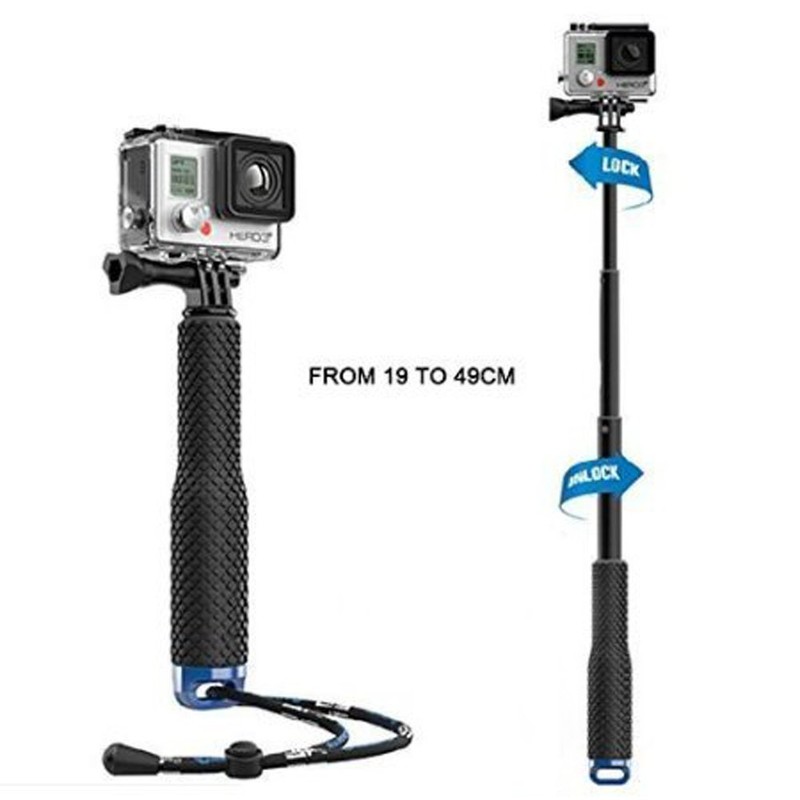 MyArmor Rubberized Aluminum Hand Grip Waterproof Selfie Stick Extendable (7-19