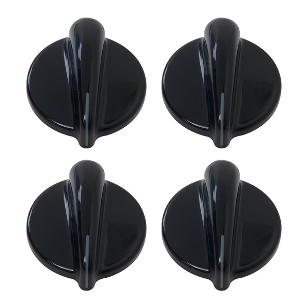 XSPANDER 4PCs WB03T10236 Burner Control Knob, Black Gas Range Knobs