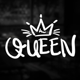 Sticky Bomb Queen Decal Vinyl Stickers Cars Vans Trucks Walls Laptop Doors Windows Skateboard Tablet White Not Printed 6x4