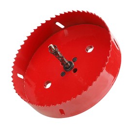 4 inch (102mm) Hole Saw with Hex Shank Arbor,HSS Bi-Metal Hole Saw,Hole Cutter with Drill Bit for Wood,Board,Plywood,Plastic and Sheet Metal (4 inch (102mm))