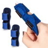 Welnove Finger Splint, 2 Pieces Finger Brace for Mallet Finger,