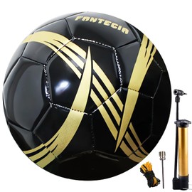 Fantecia Football Size 5, Match Football with Pump, Training Footballs for Teenagers and Adults