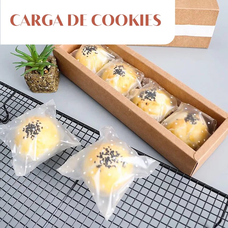 Bolsas para Galletas Bolsas Transparentes de Celofán 100 Unidades Bolsas