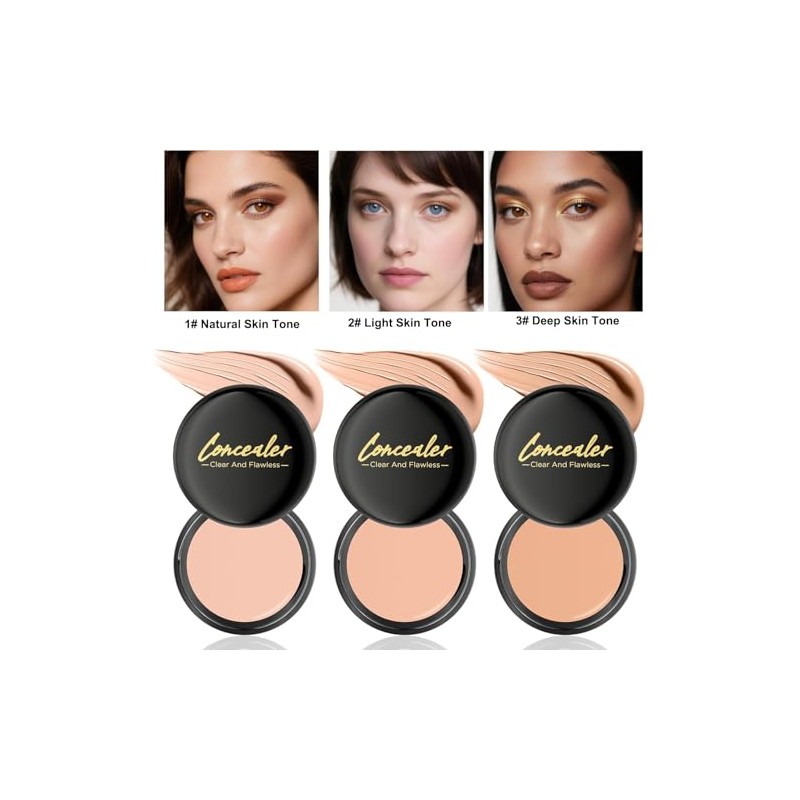 Corrector Impermeable, Cubre Tatuajes, Manchas, Cicatrices y Ojeras, Base de