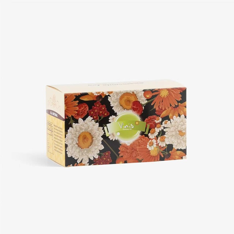 Vinis Chamomile Tea, Natural Herbal Tea, Caffeine Free, 20 Tea