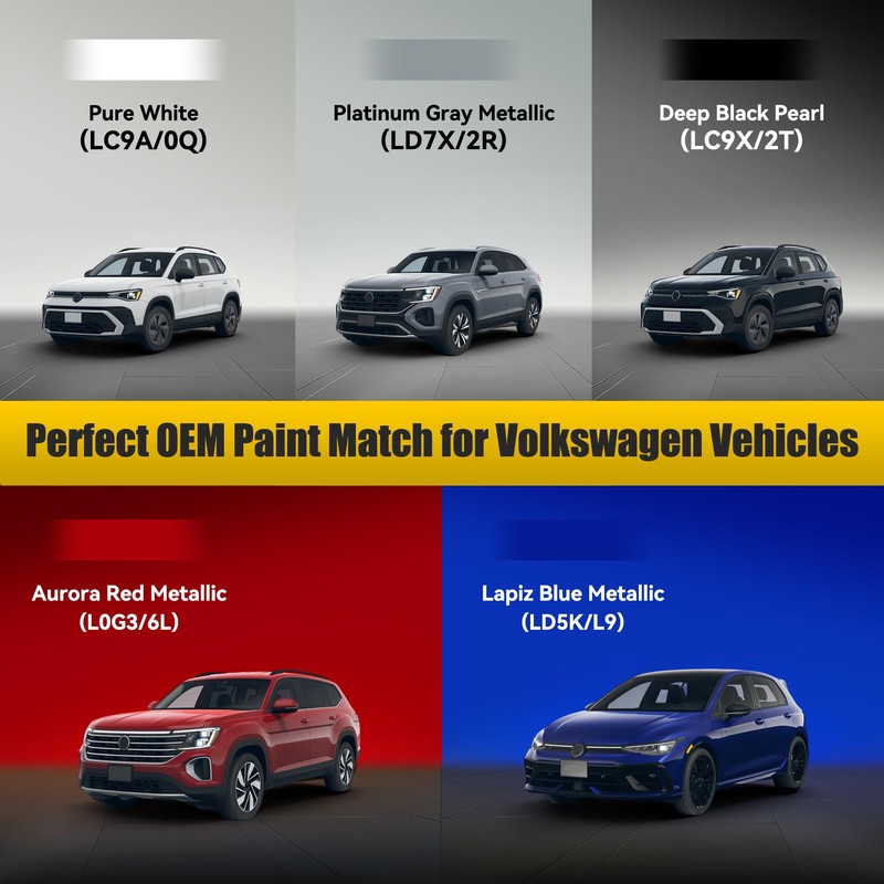 (LC9X/2T Deep Black Pearl Touch Up Paint Compatible with Volkswagen,