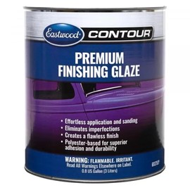 Eastwood Contour Premium Finishing Glaze | Easy-to-Apply Gloss Polyester Glaze Putty for Auto Bodyworks | Eliminates Imperfections and Creates Flawless Smooth Finish | 3L