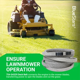 BlueStars 754-04329 Deck Belt - Fits 54" Deck MTD Cub Cadet Troy Bilt RZT- L54 S54 LX54 ZT1-54 ZT-S54 Z6900 Zero Turn Mowers - Replaces 954-04329 954-04329A 754-04329A | Aramid Cord | 5/8" x 148 1/4"