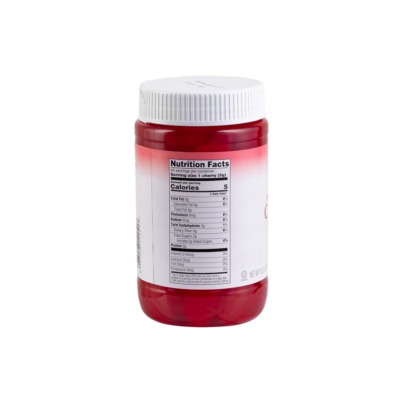 Haddar Red Maraschino Cherries, 12.6 oz | Old Fashioned Cocktail