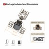 STIANC 2 Pack 3/4" Overlay 2D Soft Close Hinges for