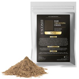 KAGOSHI Refill 100 g Hair Fibres, Hair Thickening, Hair Filler, Pouring Hair, Scattered Hair for Hair Thickening, Hair Powder, Hair Fibres, Thickening, Instant Effect (Dark Blonde, 100 g)