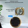 Insert Digital Hygrometer Round Cigar Box High Accuracy Electronic Temperature