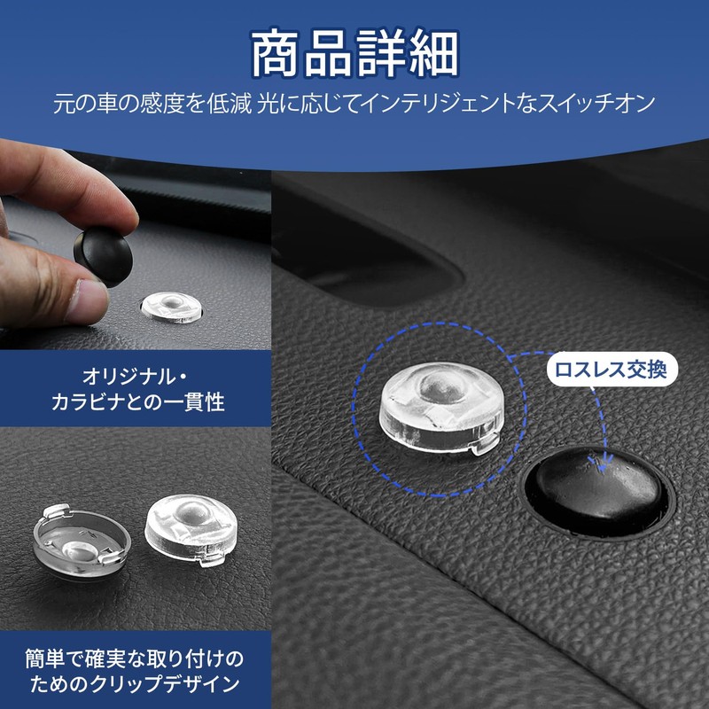 Auto Light Sensor Cover, 0.7 inch (18 mm), 2 Pieces,