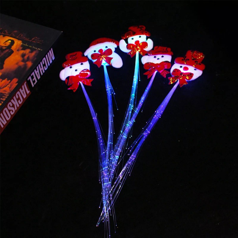 Rhappq 5pz Pinzas Pelo Con Luz Fibra Luminosa Accesorios De