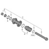 Shimano Spares FH-R7070 complete hub axle unit