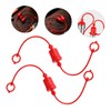HEALEEP 2 Sets Plastic Cap Hydraulic Quick Connect Covers Red