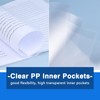 4 Pack A4 Presentation Book,Binder with Plastic Sleeves,60 Pockets Portfolio
