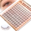 Brown Lash Clusters Natural Eyelash Clusters Wispy Individual Lash Extensions
