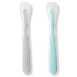 Skip Hop 2 Pack Easy Feed Spoons Grey and Soft Teal
