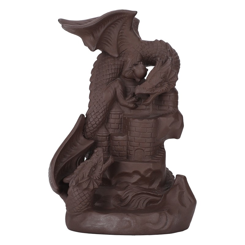 Backflow Incense Burners Dragon Shape Purple Sand Waterfall Burners Home