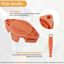 WA0010 WA0004 Trimmer Blades Head Compatible with Worx WG180,WG175,WG180,WG170,WG166,WG165,WG163,WG157,WG156,WG155,WG154,WG153,WG152,WG151.5,WG151,WG150 Weed Eater String, with Flexible Blades,26 Pack