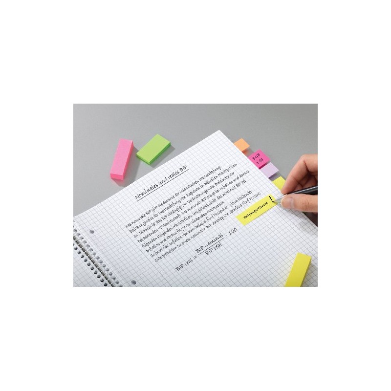 Post-it 670-6+3 Page Marker Narrow Blocks 6 x 100 Sheets