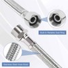 4 x 3/8" Stainless Steel Flexible Connecting Hose Pipe Kink