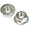 Pack of 10 Locking Tooth Nuts M10 DIN 6923 A2