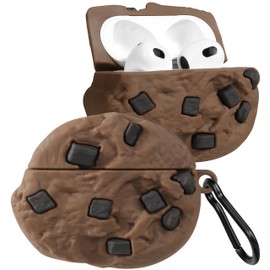 Boaretiu for Airpods 3 Case - Cute Kawaii Luminous Cookie with Keychain for AirPods 3rd Generation Case Funny 3D Soft Silicone Fun Cool for Girls Women Teens for Air Pod 3 Cover