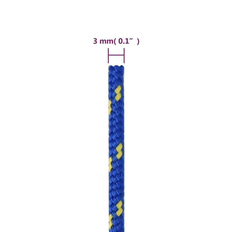 vidaXL Boat Rope Anchor Line Mooring Rope Polypropylene Rope Braided