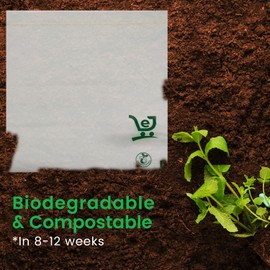 FPN Freezer Zip Bags, 1-Gallon Pack 30 | Compostable | Keep Food Fresh Longer | Leak-Proof & Freezer-Safe | Plant-Based Storage Bags | Eco-Friendly Alternative to Plastic | Strong Resealable Seal